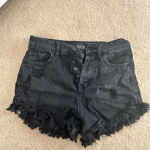 Wild fable black ripped jean shorts